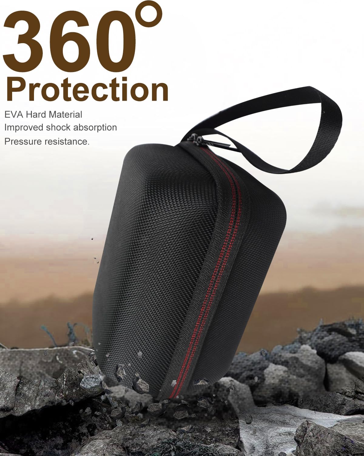 Hard Carrying Case for Omron Evolv Bluetooth Wireless Upper Arm Blood Pressure Monitor, Travel Storage Case for BP7000 HEM-7600T-BK BP Monitor, Protect Case Only (Black)