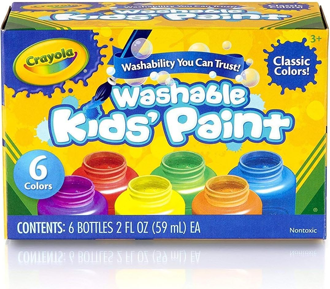 Crayola Tempera Paint Set, 2-Ounce, 6 Count: Toys & Games