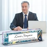 HETOOSHI Name Plate for Desk, Desk Double Sided