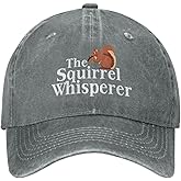 BUINGBFG Funny Squirrel Hat The Squirrel Whisperer Hat for Men Dad Hat Fashionable Hats