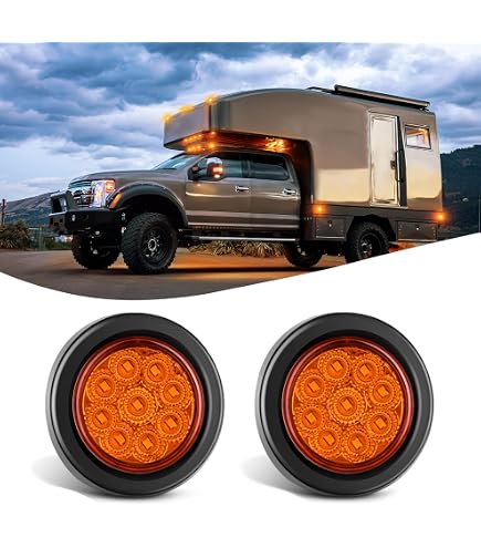 Trailer Clearance or Side Marker Light w/ Reflex Reflector - Rectangle - Amber Lens - Black Base Optronics Trailer Lights MC32ABB