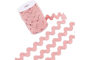 GORGECRAFT 12.5 Yards Rick Rack Trim 1/2 Inch Sewing RIC Rac Rickrack Lace Wave Ribbon Zig Zag Wave Bending Lace Trim Sea Gre