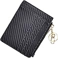 woogwin Slim RFID Credit Card Holder for Women Mini Front Pocket Wallet Purse With Keychain