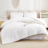 Litanika Comforter Queen Size Set White - 7 Pieces