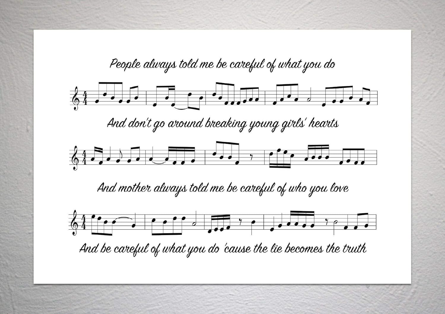 Michael Jackson Billie Jean Song Sheet Lyric Art Print Size Amazon Co Uk Kitchen Home