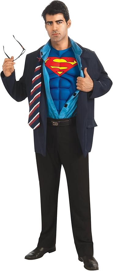 Amazon スーパーマン クラークケント コスチューム メンズ 165cm 175cm コスプレ 仮装 通販