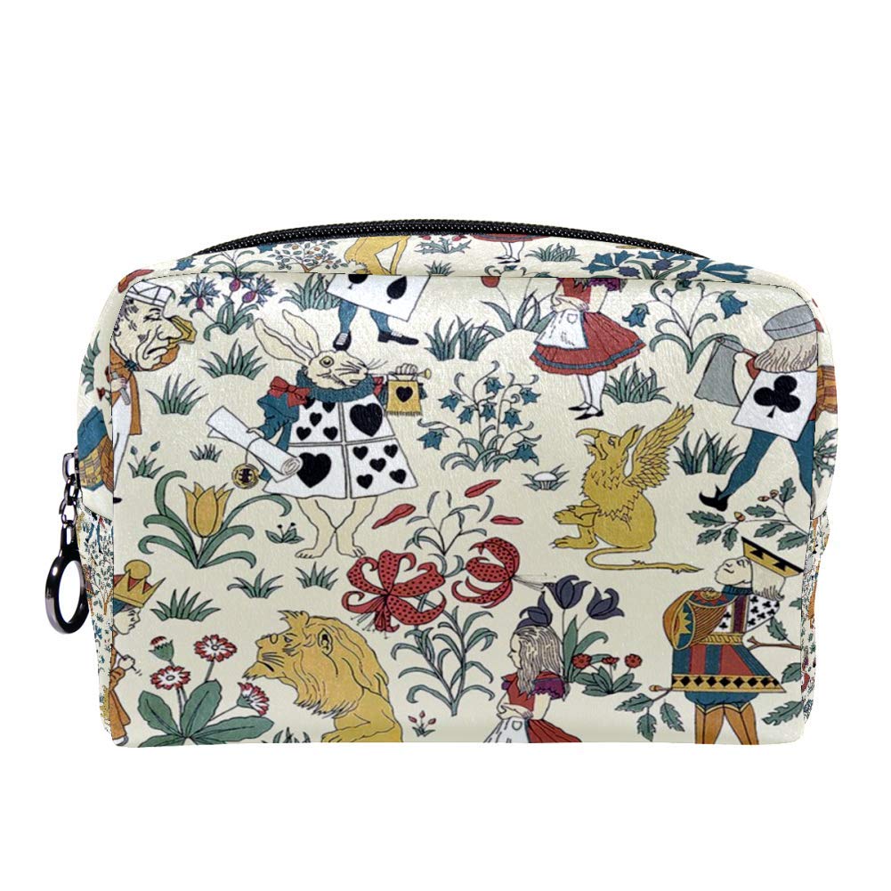 Alice In Wonderland Collection Make Up Cosmetics Pouch Bag Case Multifunction Portable Toiletry Organizer for Travel Makeup Utensils