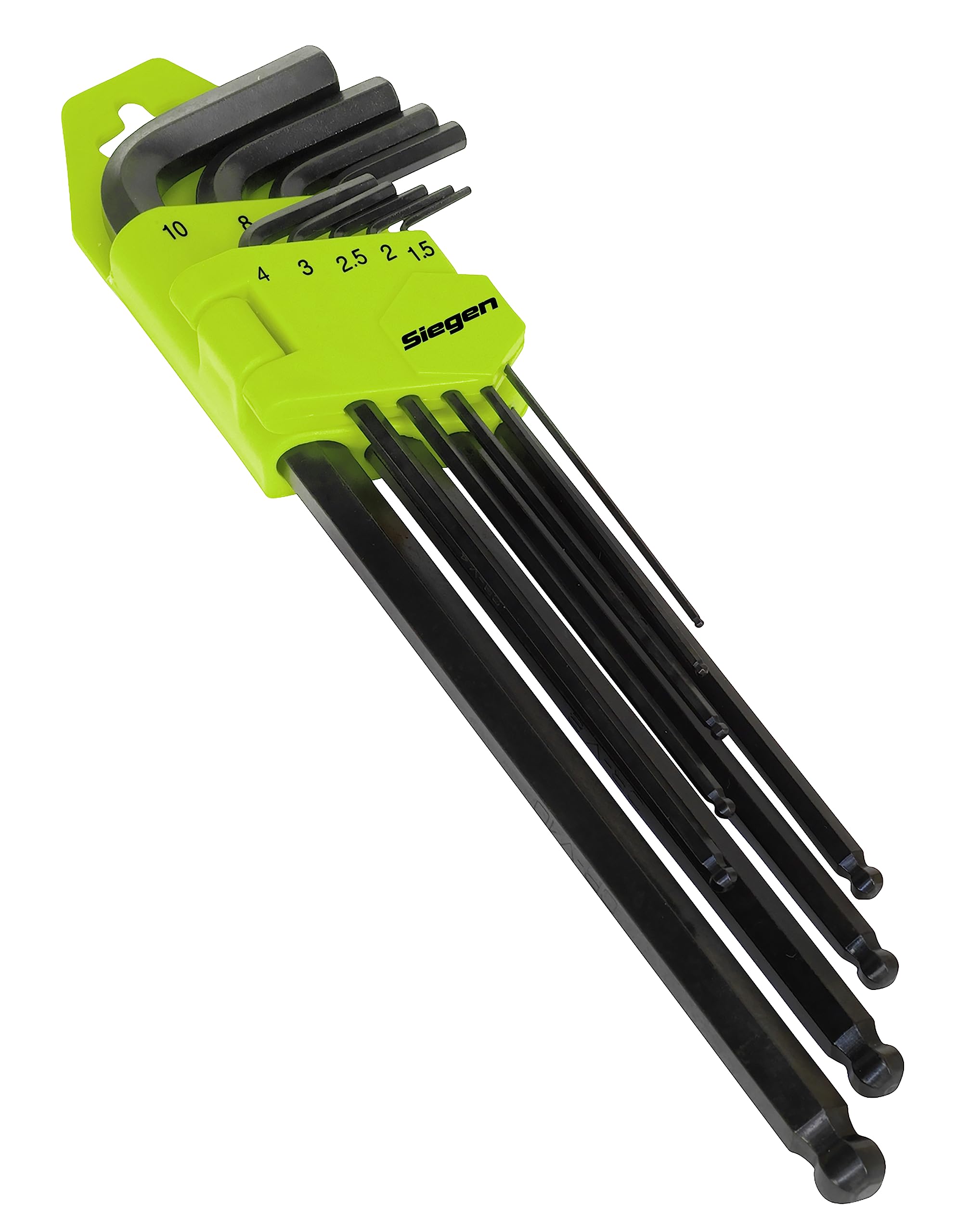 Siegen By Sealey Extra-Long Ball-End Hex Set 9pc - S01094