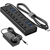 USB C Docking Station 8IN 1 Aluminum Powered USB HUB