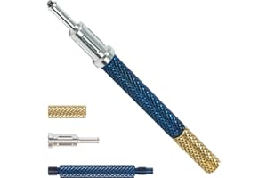 InsurMedic Locator Core Tool - 3 in 1 Universal Dental Implant Instrument for Male Cap Insertion Removal and Seating - 303 Stainless Steel Tool for Retention Caps & Implants