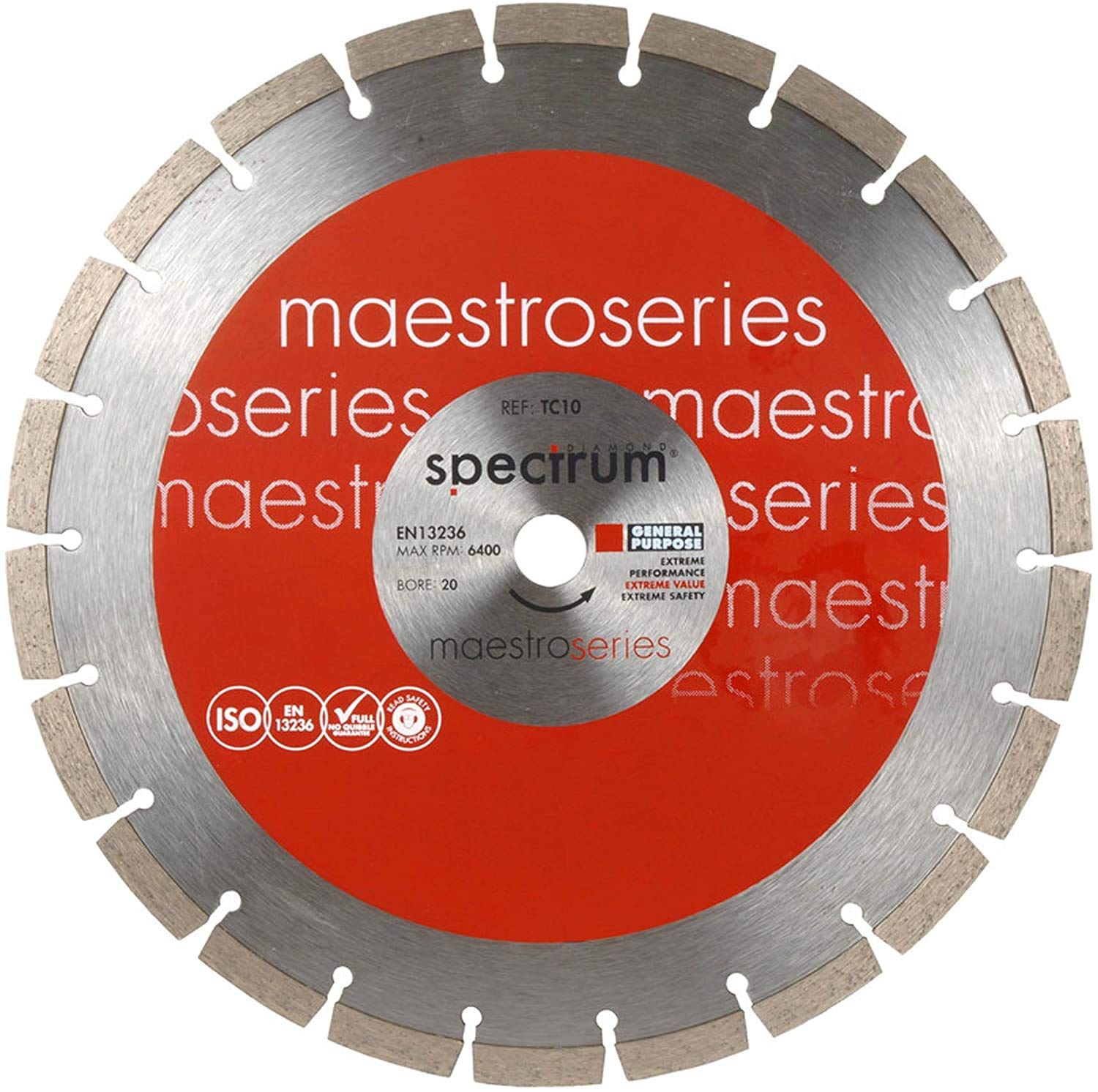Spectrum Maestro 10mm General Purpose Diamond Blade - 300/20mm