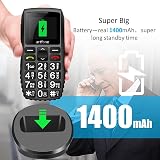 artfone Big Button Mobile Phone for Elderly with SOS Torch Bluetooth 1800mAh view 2