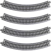 Kato USA Model Train Products Unitrack, 216mm (8 9/16") Radius 45-Degree Curve Track (4-Piece)