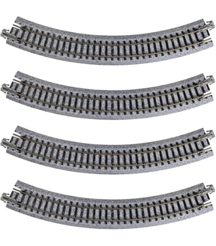 Amazon.com: Kato 20-170 N Unitrack 8 1/2 Radius 45 deg Curve 4pcs