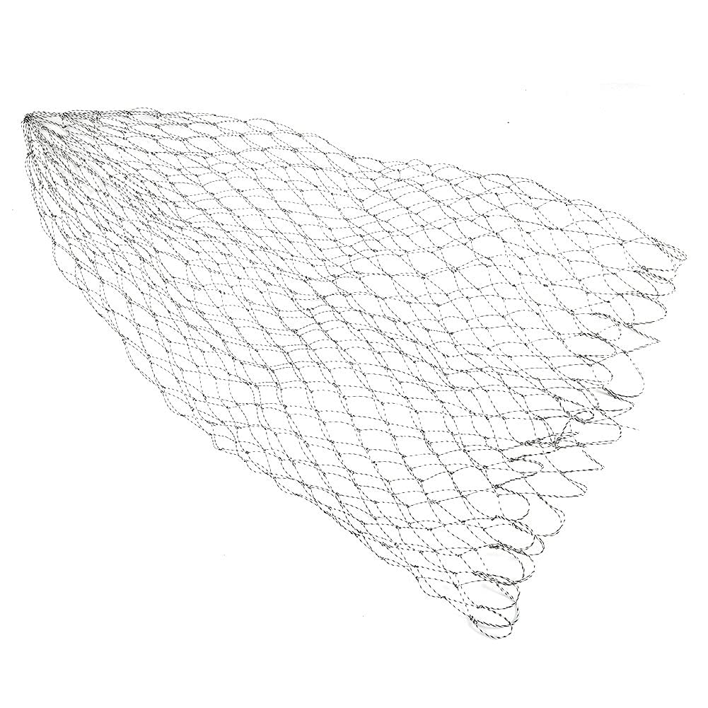VGEBY Fishing Net,Dia 40/50/60cm Carp Bass Fly Fishing Replacement Landing Net Mesh(60) Fishingnet Fishing Net Replacement Landing Net Mesh Replacement Landing Net Green Shallow Mesh 42 Inch