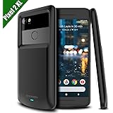 Google Pixel 2 XL Battery Case, Newdery Pixel 2 XL 5200mAh Charger Case Backup Charging Case with LED Indicator, USB Type C Compatible Rechargeable Power Bank Cover for Pixel 2 XL (Black 6&rdquo;)