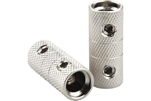 ZOOKOTO 2Pcs 4 Gauge Wire Audio Car Brass Terminal Butt Connectors Car Stereo Power or Ground Wire Splice Coupler