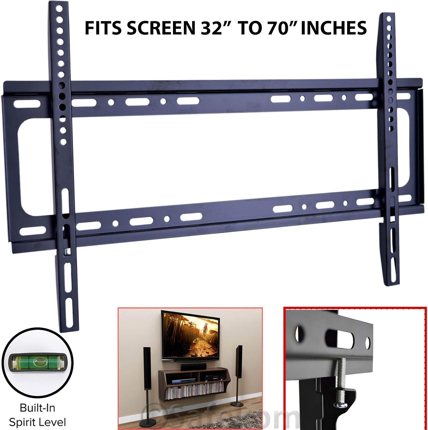 TV Wall Bracket, Heavy Duty TV Bracket Mount 3270 Inch Fixed Position