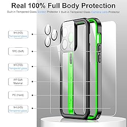 Temdan for iPhone 14 Pro Case Waterproof,Built-in