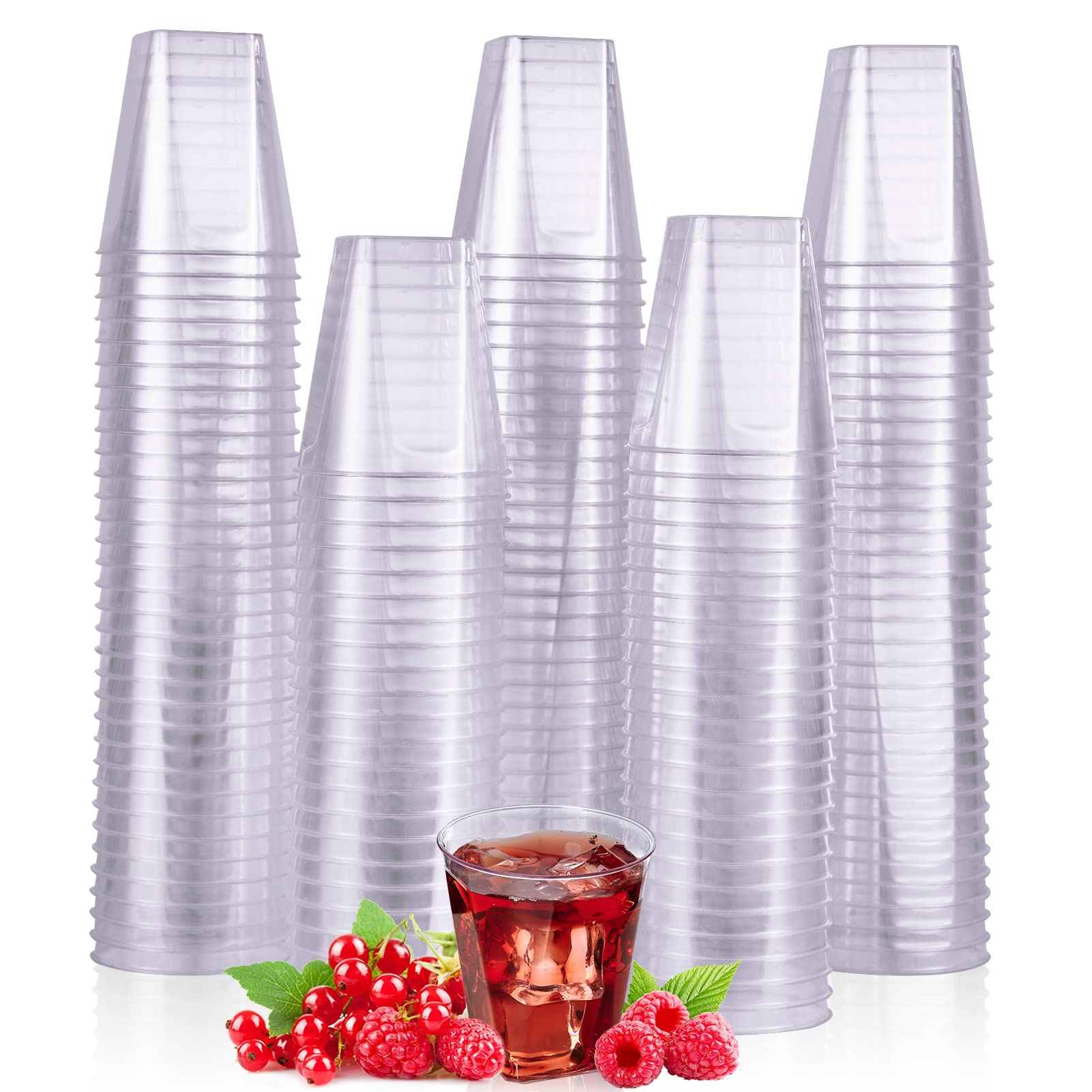 Photo 1 of JOLLY CHEF 300 Pack 2 oz Plastic Shot Glasses,2 oz Clear Disposable Plastic Cups Heavy-duty Party Glasses, Disposable Cups for Wedding, Thanksgiving, Christmas, Halloween Party