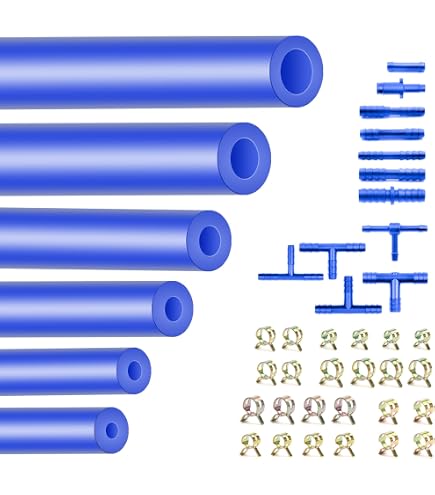 Amazon.com: Ucreative 6PCS 5FT Silicone Vacuum Hose with 113PCS