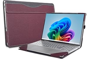 Laptop Case Cover for 14 inch Asus Zenbook S 14 UX5406 & Zenbook A14 UX3407 Notebook PC Sleeve,Detachable PU Leather Protecti