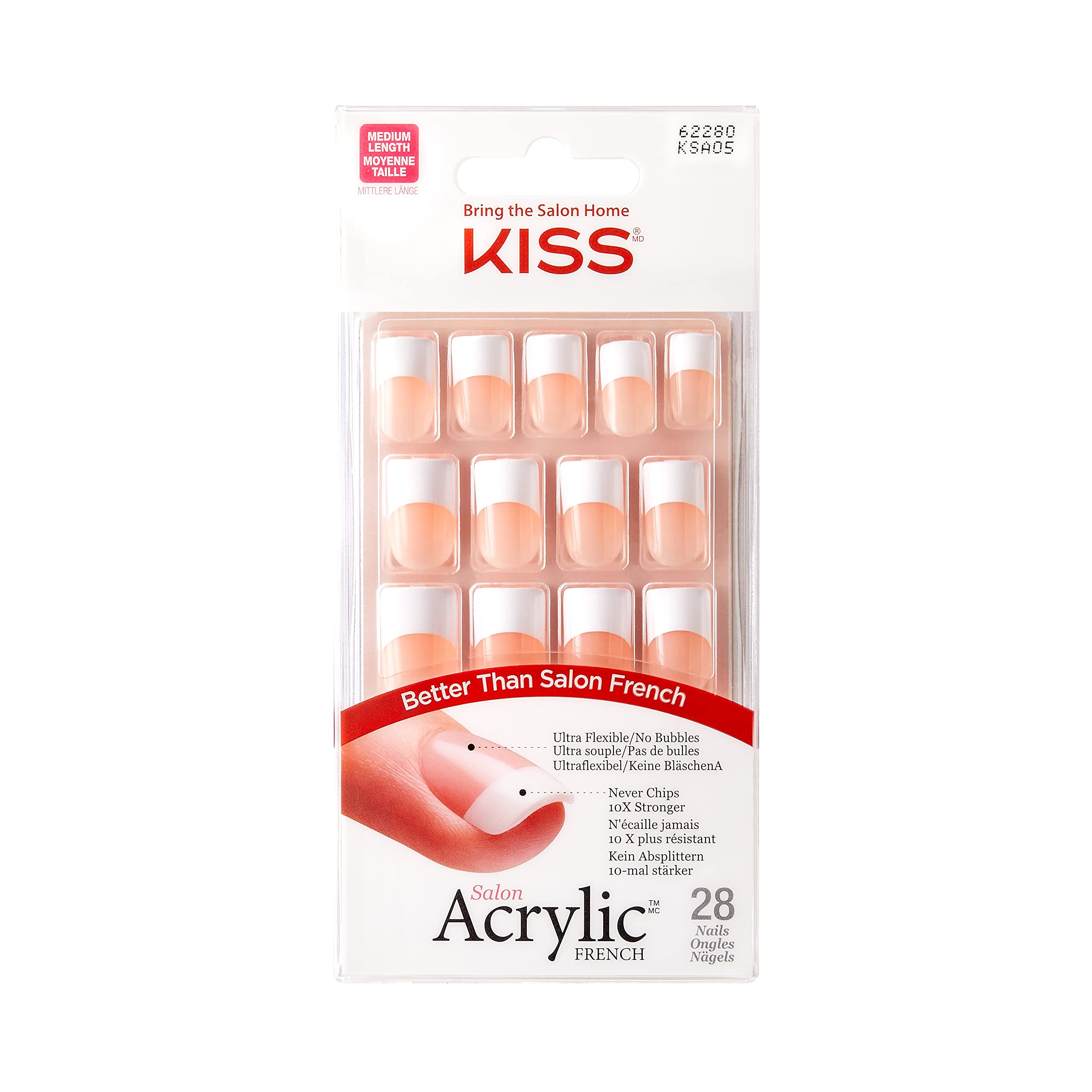 KISS Salon Acrylic FN Kit, Simple Life