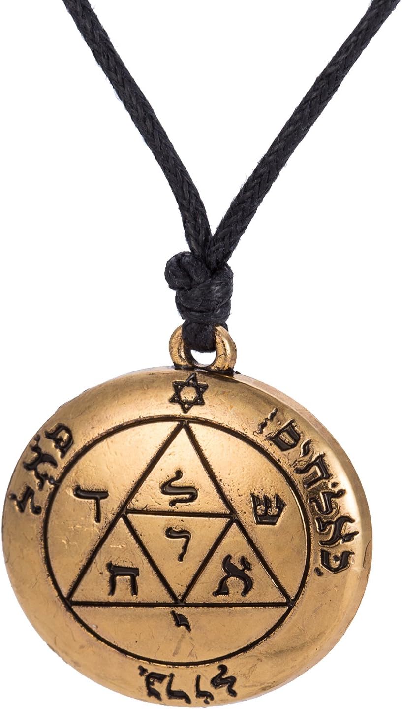 Dawapara Gothic King Solomon Seal The Third Pentacle of Mars Pendant Necklace Jewelry for Men Women