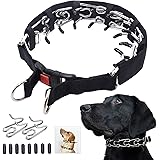 Mayerzon Dog Prong Training Collar, Dog Choke Pinch Collar with Comfort Tips and Quick Release Snap Buckle for Small Medium L