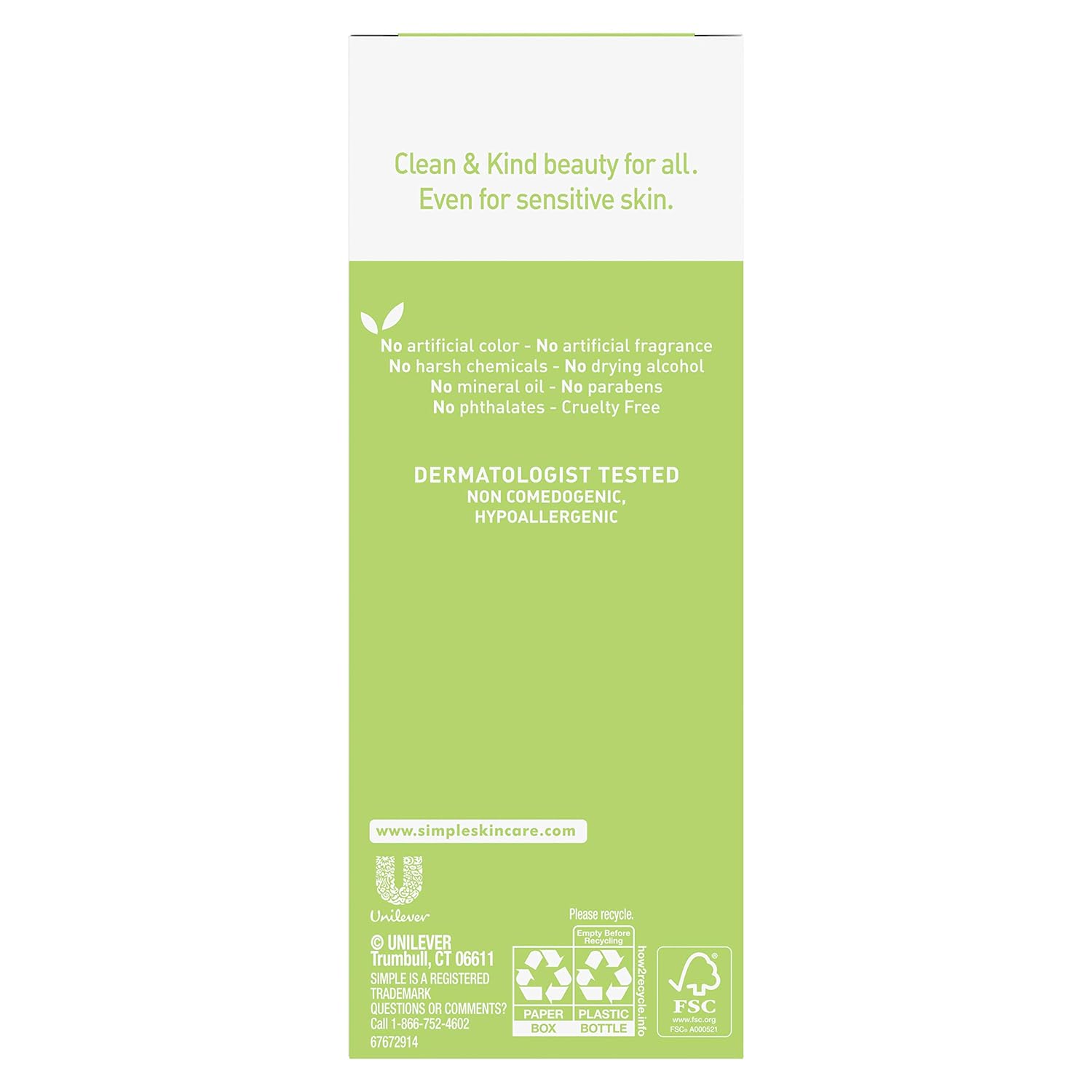 Simple Kind to Skin Facial Moisturizer Hydrating Moist Spf 15 4.2 oz: Beauty