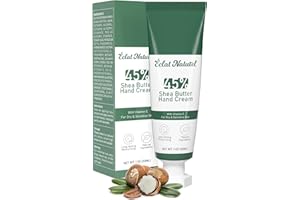 ÉCLAT NATUREL Shea Butter Hand Cream, Made with 45% Shea Butter and Vitamin E Hand Moisturizer, Deep Moisturizing Dry Hands, Mini Hand Lotion Travel Size, 1 Fl Oz