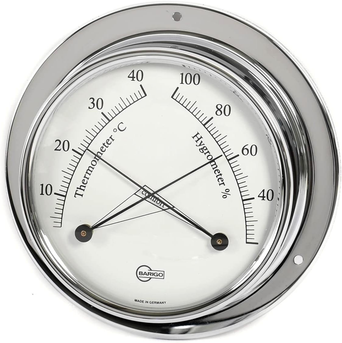 Barigo 983cr Tempo Thermometer Hygrometer Chrom 110mm Amazon.de Küche