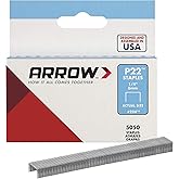 Arrow 224 Heavy Duty P22 Staples for Use with Plier-Type Paper and Bag Staplers in Restaurants, Offices, Classrooms, 5050-Pack, 1/4-Inch Leg Length, 7/16-Inch Crown Width