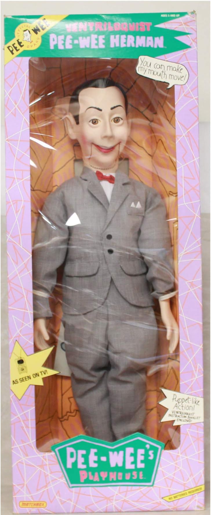 Pee Wee Herman Pee-Wee's Playhouse 1989 26" Ventriloquist Doll 3525