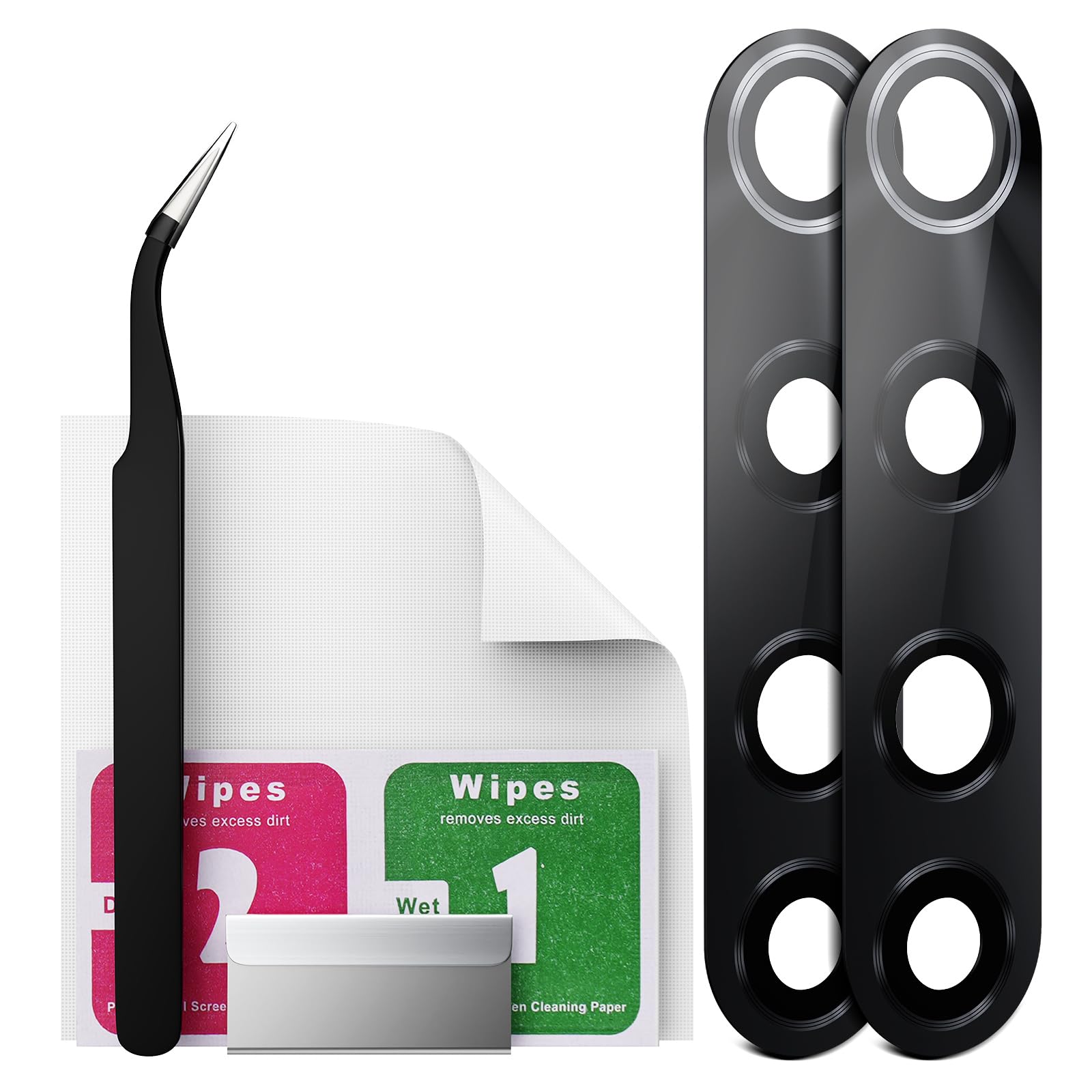 Eonpam 2 Pack Back Camera Lens Glass Replacement for Xiaomi Mi Note 10 Lite Original Quality with Professional Repair Kit