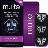 Rhinomed Mute Nasal Dilators for Sleep, Snoring Solution, Starter, 3 Sizes | 75% Snore Less, Nasal Strip Alternative, Internal Nasal Dilator, Anti Snoring Device, 38% More Air, Drug-Free, Medical-Grade