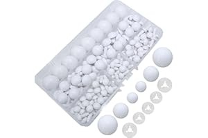 200Pcs Safety Eyes and Secure Washers for Amigurumi Crochet - Thalinfayi 10/15/24mm Plastic Safety Eyes Crochet Craft Eyes for Amigurumi, Crafts, Crochet Doll DIY Making Supplies (White)
