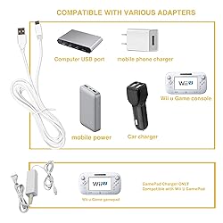 Charger Kits for Wii U Gamepad, AC Power Adapter