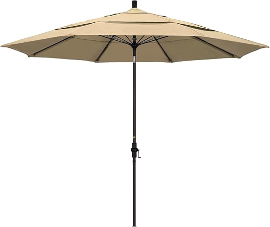 Abccanopy Rectangular Solar Powered Patio Umbrella Outdoor Umbrellas 6 6 By 9 8 Ft Tilt And Crank For Patio Deck And Pool Market Table Umbrella With 26 Led Lights Umbrellas Patio Lawn Garden