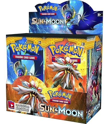 Pokemon TCG: Sun & Moon Crimson Invasion Caja de refuerzo sellada : Juguetes y Juegos