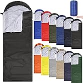 Junkin 36 Pcs Camping Sleeping Bags Bulk for Adults Homeless 4 Seasons Warm Cold Weather Camping Gear Equipment Waterproof Lightweight with Compression Bag for Backpacking Hiking
