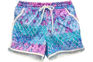 Deerose Kids American Flag Swim Shorts Quick Dry Swimming Board Shorts Active Swim Trunk 5-14 Years