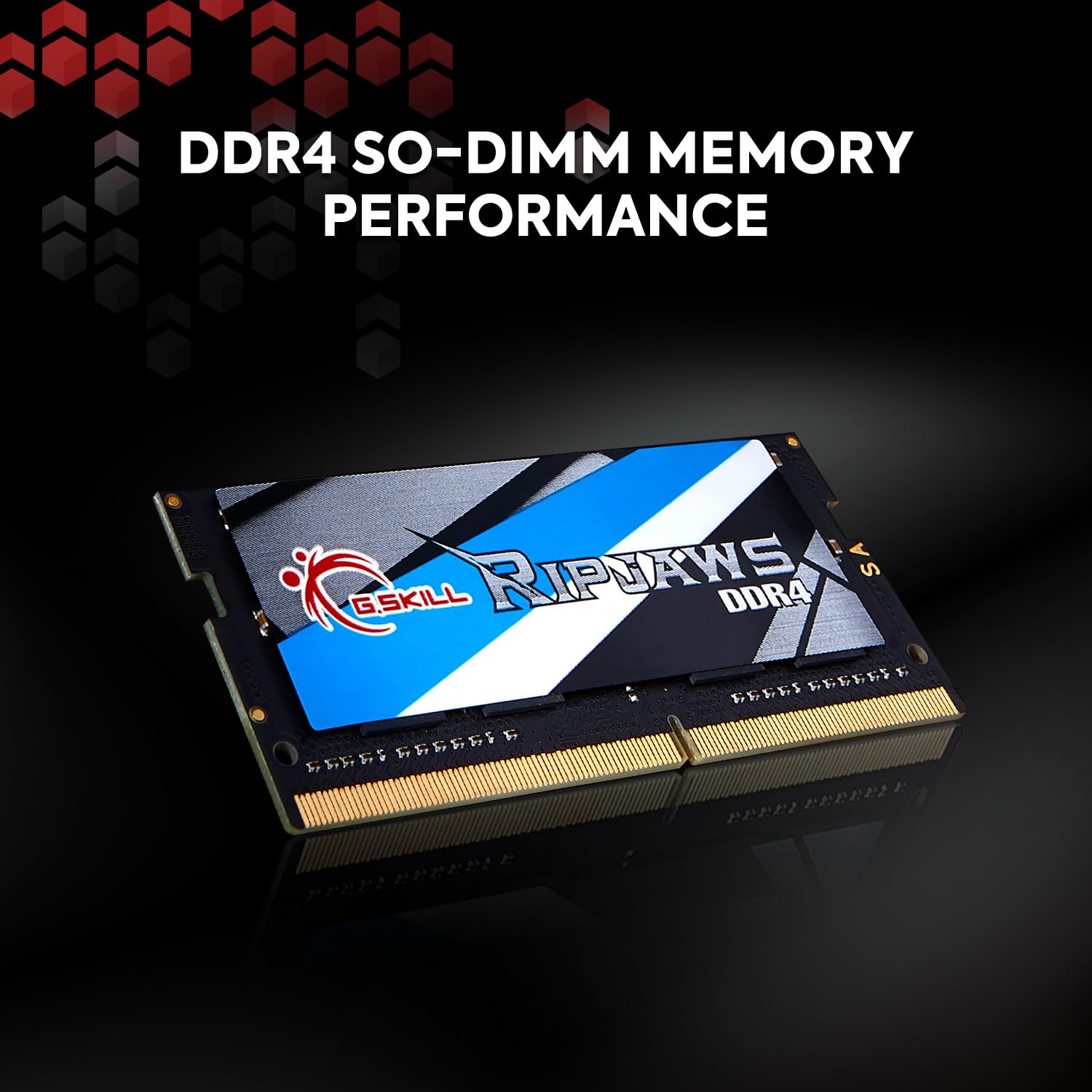 G.SKILL Ripjaws DDR4 SO-DIMM Series DDR4 RAM 32GB (2x16GB) 3200MT/s CL22-22-22-52 1.20V Unbuffered Non-ECC Notebook/Laptop Memory SO-DIMM (F4-3200C22D-32GRS)