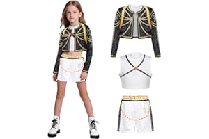 Fanskaty Pop Singer Costume Halloween Costume Girls Stage Cosplay Clothes for Girls Kids