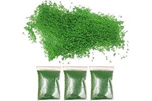 SUPVOX 4pcs Artificial Moss Powder Grass Scatter for DIY Miniature Landscaping, Sponge Tree Powder Decor,