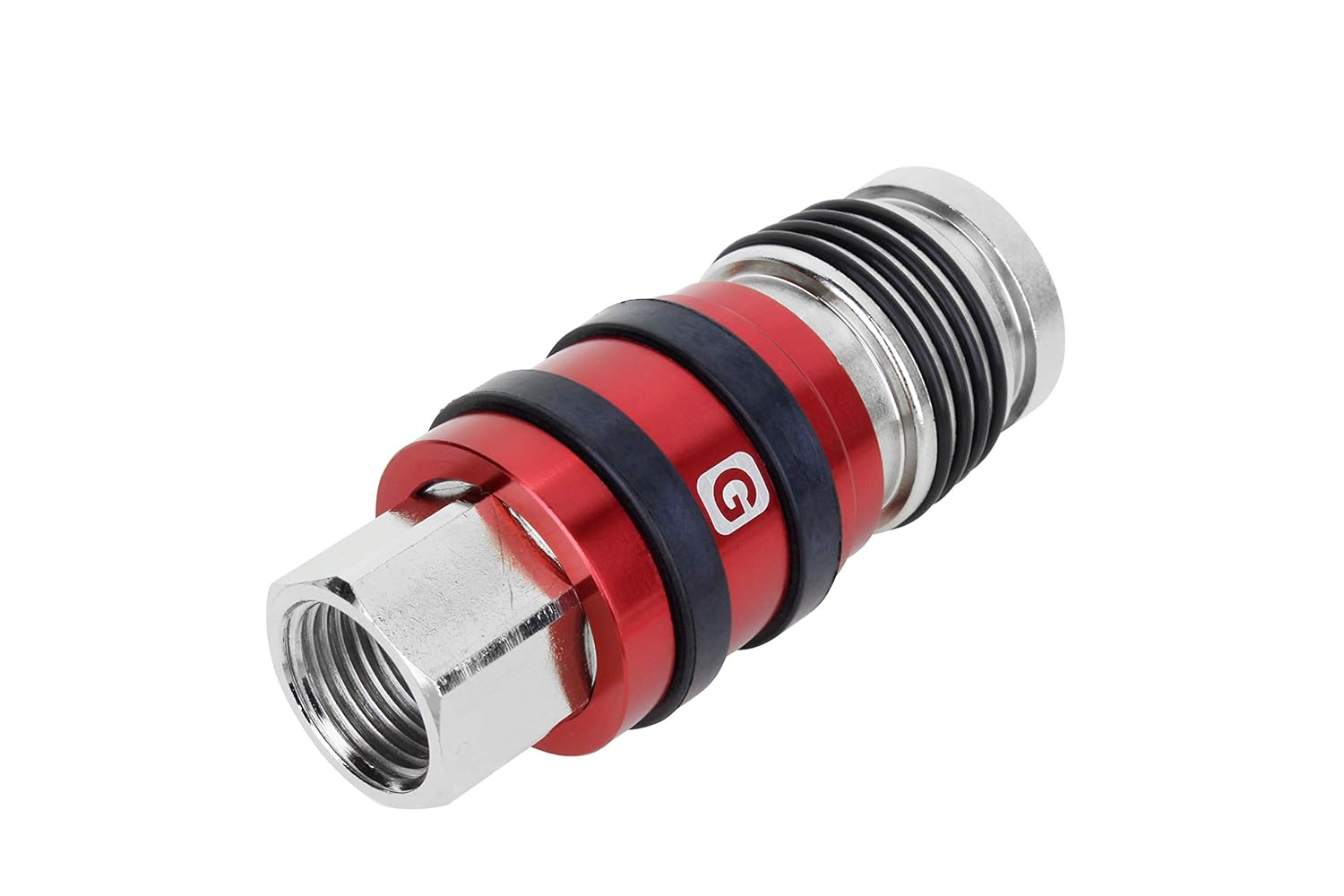 Milton 2 In ONE Universal Safety Exhaust Coupler – 1/2" FNPT x 1/2" Body Flow, Safely Bleeds Excess Air and Disengages Fittings: Industrial & Scientific