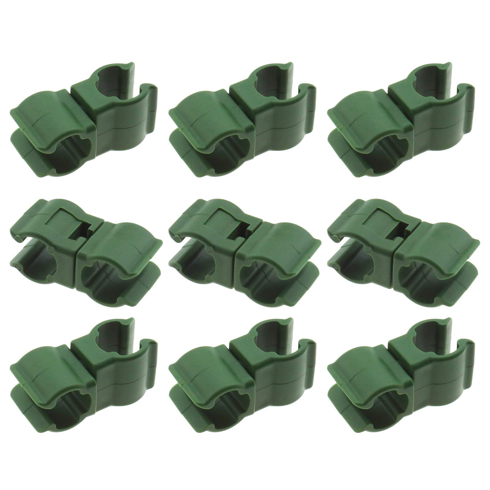 OTOTEC 50Pcs Plant Trellis Cane Connector, Climbing Rattan Stent Accessories Plant Connector Stake Clip for Garden Orchard Tomato Cage (11mm)