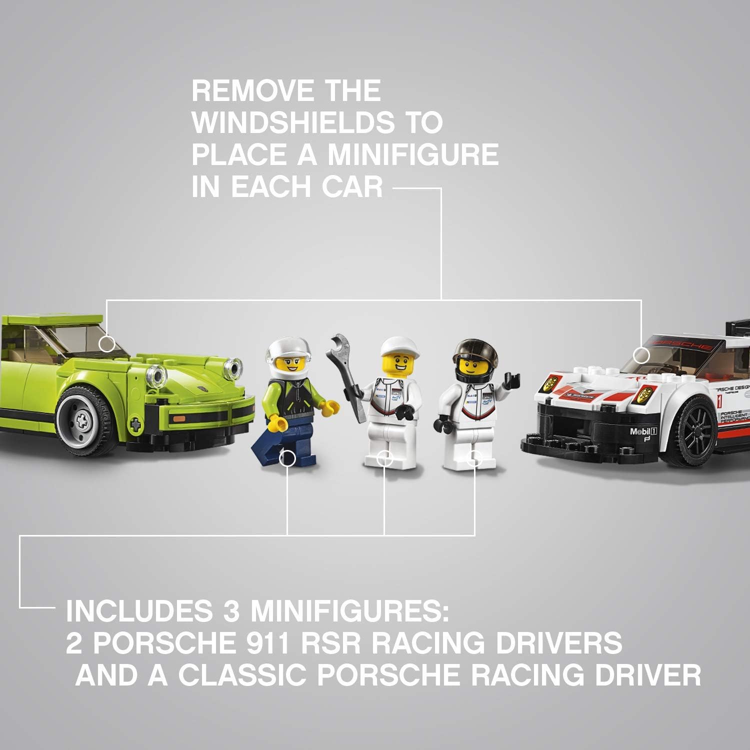 lego speed champions porsche 911 rsr and 911 turbo 3.0 building kit