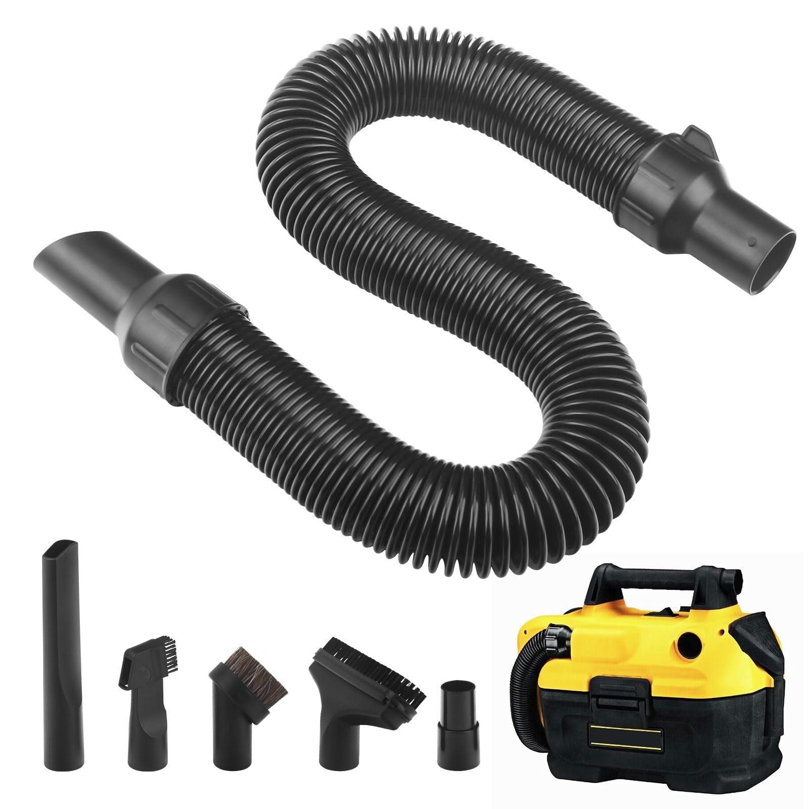 Photo 1 of 5140128-68 Replacement Hose Assembly And Vac Hose Attachment Kit Compatible with Dewalt Vacuum DCV580 DCV581H DCV580H Models