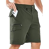 NORTHYARD Men's Cargo Hiking Shorts 9" Lightweight Outdoor Tactical Work Camping Sport Golf Casual Travel Fishing Multipocket